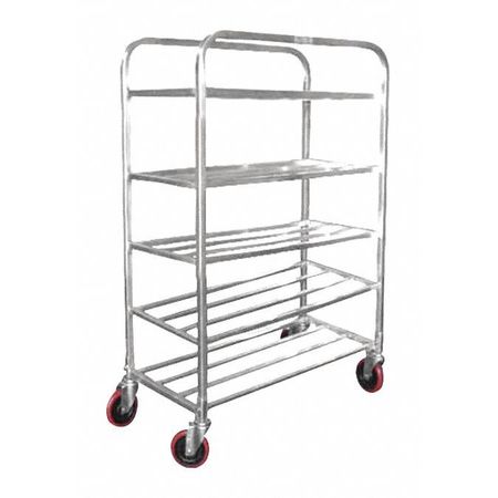 R.W. ROGERS CO Shelf Universal Cart, Aluminum, 5, Shelf 01-AUSC5P1230-ST