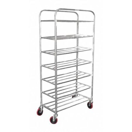 R.W. ROGERS CO Shelf Universal Cart, Aluminum, 7, Shelf 01-AUSC7DP1230-ST