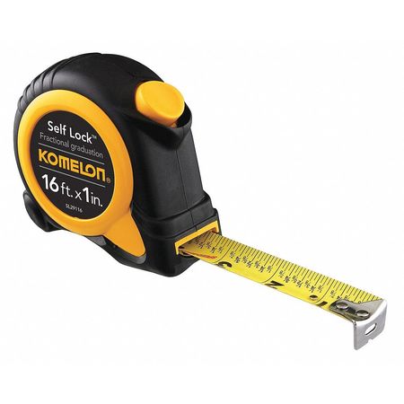 Komelon 16 ft Tape Measures, 1 in Blade SL29116