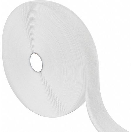 VELCRO BRAND Reclosable Fastener, No Adhesive, 75 ft, 1 in Wd, White 190388