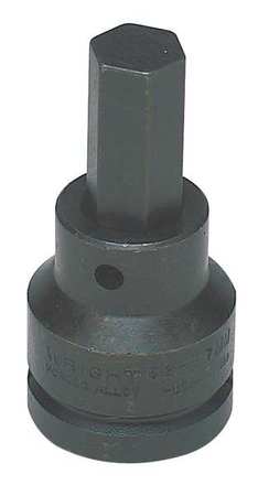 WRIGHT TOOL Impact Bit, 3/4 x 3-1/4In, 6pt, Black Oxide 62-19MM