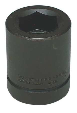 Wright Tool 1 in Drive Impact Socket 33 mm Size, Standard Socket, black oxide 88-33MM