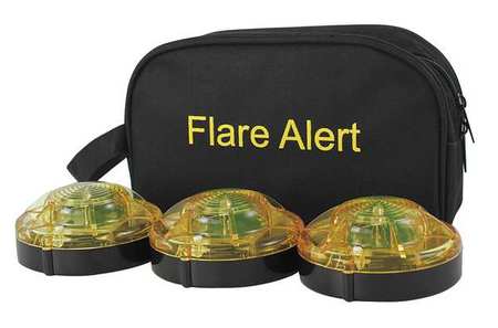 FLAREALERT LED Road Flare Kit, 0.5 Watt, Yellow B3YB2