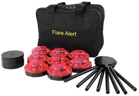FLAREALERT LED Road Flare Kit, 0.5 Watt, Red B8RB2FULL
