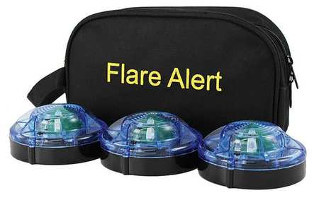 FLAREALERT LED Road Flare Kit, 1 Watt, Blue B3BBP2