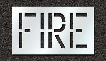 RAE Pavement Stencil, Fire, 18 in STL-116-71801