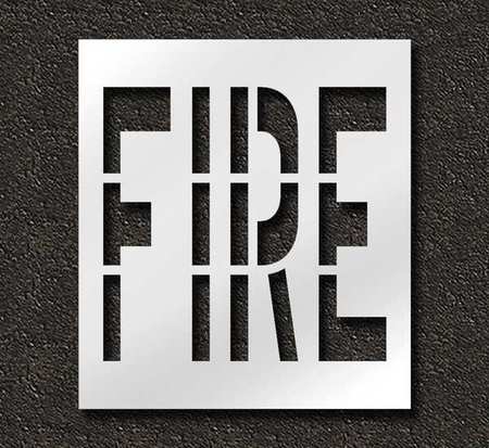 RAE Pavement Stencil, Fire, 36 in STL-116-73601