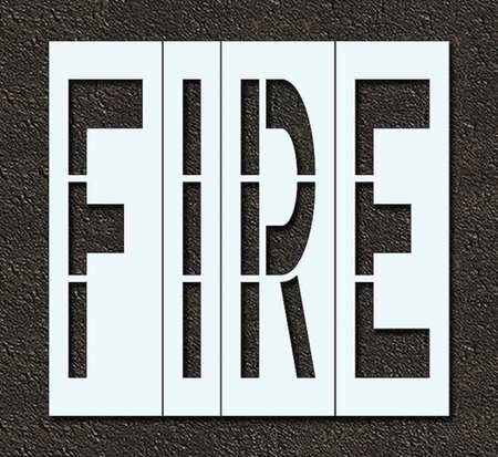 RAE Pavement Stencil, Fire, 48 in STL-116-74801