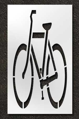 RAE Pavement Stencil, Bike Lane - Mutcd, 72 in STL-116-5100
