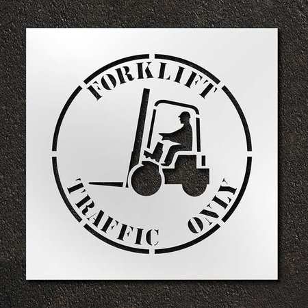 RAE Stencil, Forklift Traffic Only, 24 in STL-116-12412