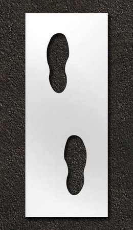 RAE Stencil, Foot Steps, 6 in STL-116-12414