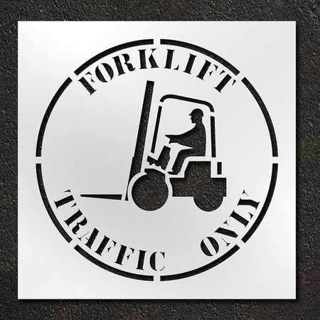 RAE Stencil, Forklift Traffic Only, 42 in STL-116-14812