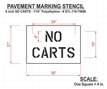 Rae Golf Course Stencil, No Carts, 15 in STL-116-75600