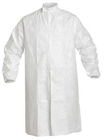 DUPONT Tyvek Isoclean Disposable Frock, L, White, PK30 IC262SWHLG00300B