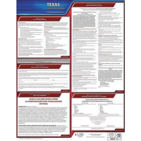 JJ KELLER Labor Law Poster, State Labor Law, TX 200-TX