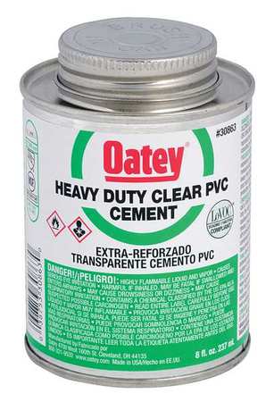OATEY Cement, Low VOC, 8 oz., Clear 30863