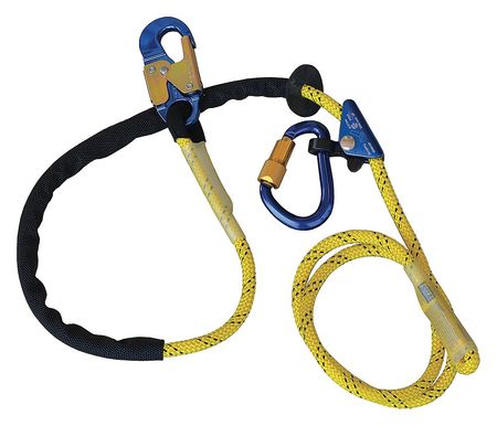 3M Dbi-Sala Positioning Lanyard, 8 ft., Yellow 1234071