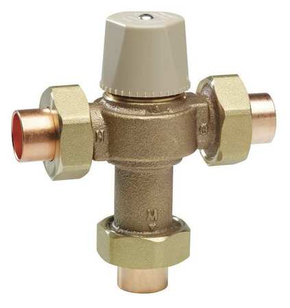 WATTS Thermostatic Mixing Valve, 1 in. LFMMV-M1-US