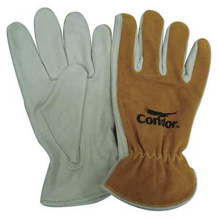 CONDOR Leather Drivers Gloves, Cowhide, S, PR 29JV30