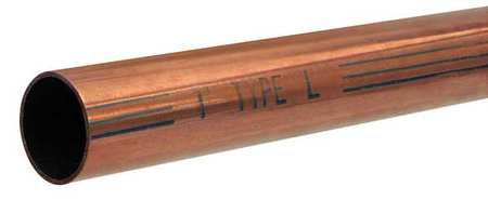 STREAMLINE Straight Copper Tubing, 4 1/8 in Outside Dia, 10 ft Length, Type L LH40010