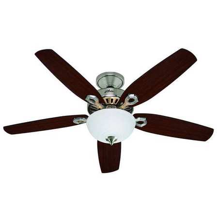 Hunter Decorative Ceiling Fan, 52" Blade Dia., 1 Phase, 120V AC 53090