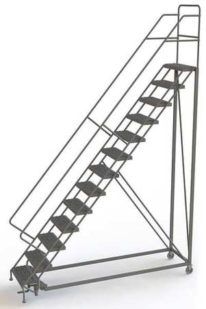 TRI-ARC 166 in H Steel Configurable Rolling Ladder, 13 Steps UKDEC113242