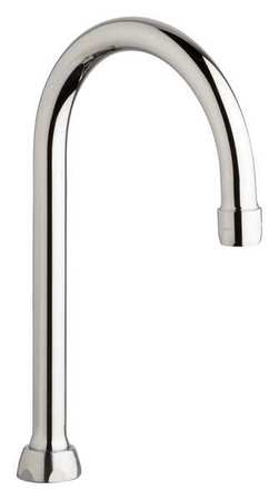 Chicago Faucet Gooseneck Spout, Brass GN2AH8E3JKABCP