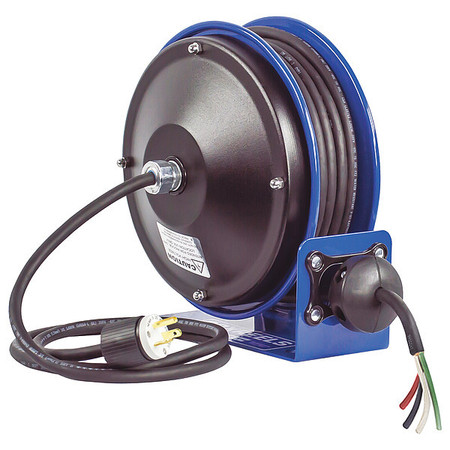 COXREELS 30 ft. 16/3 Power Cord Reel 1 Outlets PC10-3016-4