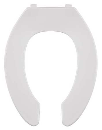 Centoco Toilet Seat, Without Cover, Plastic, Elongated, White GR550STSCC-001