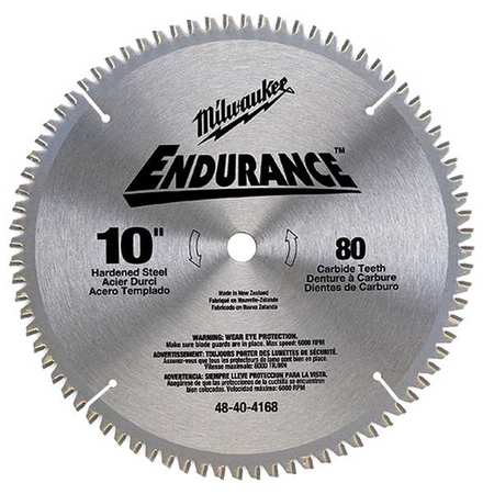 Milwaukee Tool 10", 80-Teeth Metal Cutting Circular Saw Blade 48-40-4168