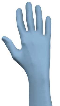 SHOWA Disposable Gloves, Nitrile, Powder Free Light Blue, XS, 50 PK 9905PFXS