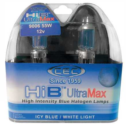 Ultra Max Halogen Light Bulb, T4, 55W, PR HIB9006 ULTRA MAX