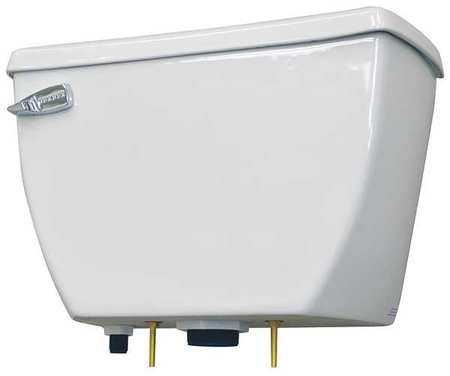 GERBER Toilet Tank, 1.6 gpf, Pressure Assist Tank, Floor Mount, White 28-380