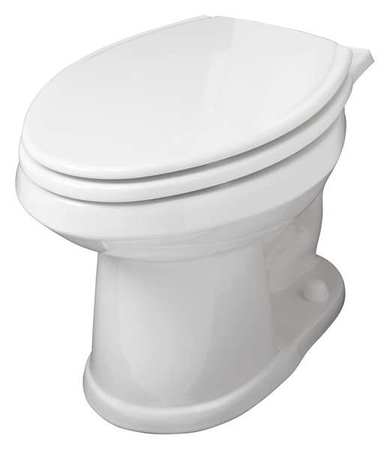 GERBER Toilet Bowl, 1.6 gpf, Gravity Fed, Floor Mount, Elongated, White 21-128