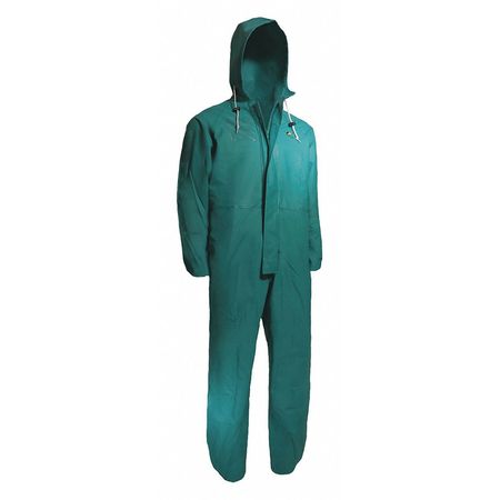 Onguard Le-Coverall Chem Splash Suit, Green, 3XL 71022-3XL