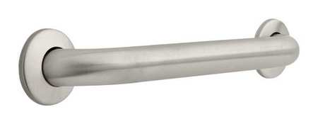 Franklin Brass 19-3/8" L, Concealed Wall Mount, Stainless Steel, Grab Bar, Stainless steel 5616