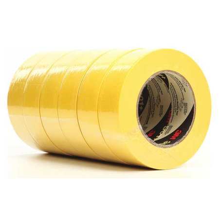 3M Masking Tape, Yellow, 1-13/32inx60yd, PK24 301+