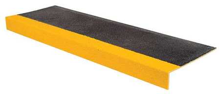 RUST-OLEUM Stair Tread, Yellow/Black, 48in W 271800