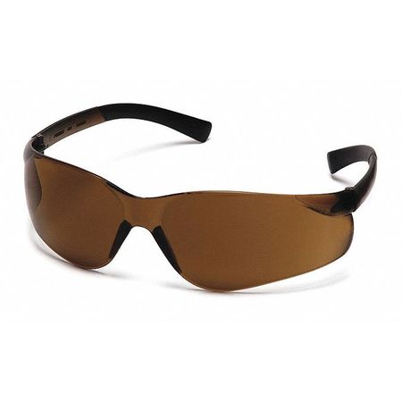 PYRAMEX Safety Glasses, Coffee Scratch-Resistant S2515S