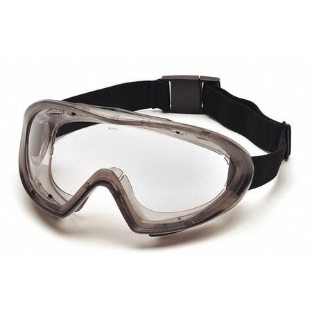 PYRAMEX Safety Goggles, Gray Anti-Fog, Scratch-Resistant Lens, Capstone Series G504DT