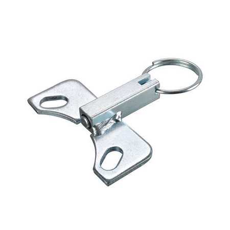 ZORO SELECT Cstr Swivel Lock, Total Lock, Steel P-DL21-14