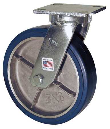 RWM Kingpinless Swivel Plate Caster, 1500 lb. 47-GTB-0620-S