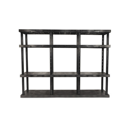 SPC INDUSTRIAL Dura-Shelf, Adjst, Solid Top, 96 x 24, 72" H AST9624X4