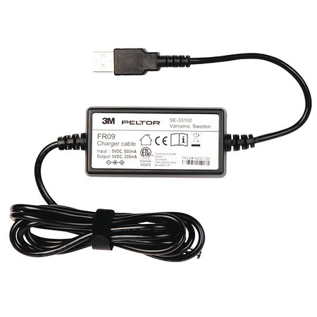 3M PELTOR Headset Batt Charge, Cable Lite-Com, BRS FR09