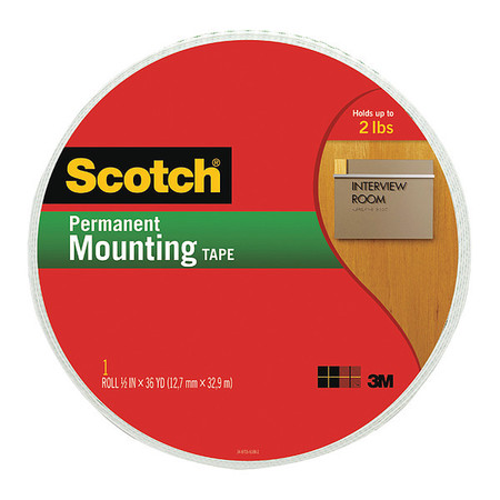 Scotch Mounting Tape 110-MR, 3/4"x38yd, PK6 110-MR