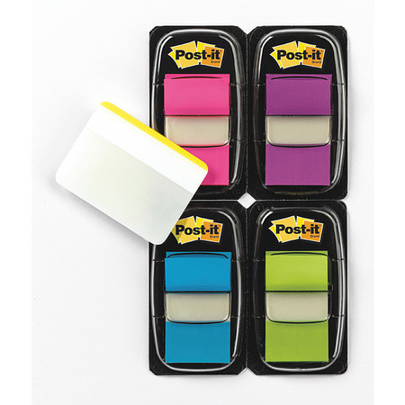 POST-IT Post-itFlags 680PPBGVA, 1"x1.7", Asso, PK12 680-PPBGVA