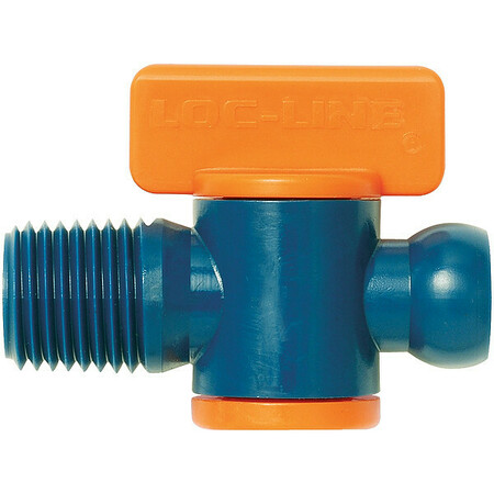 LOC-LINE Male NPT Valve, 1/4-Pk10 29452