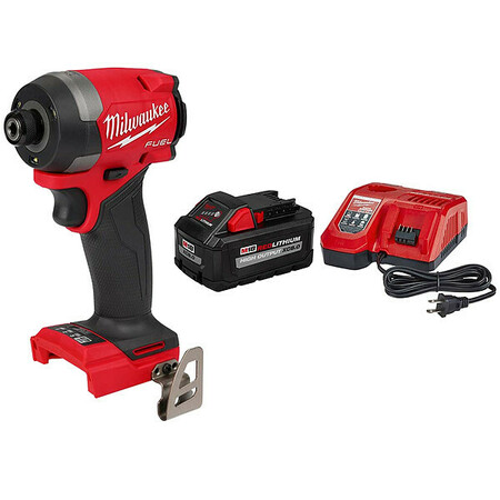 MILWAUKEE TOOL Impact Diver and Battery Kit 2953-20, 48-59-1880