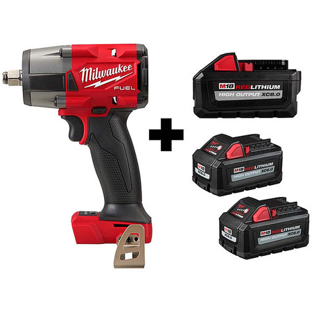 MILWAUKEE TOOL M18 1/2" MTIW, M18 8.0, 2PK M18 6.0 2962-20, 48-11-1880, 48-11-1862