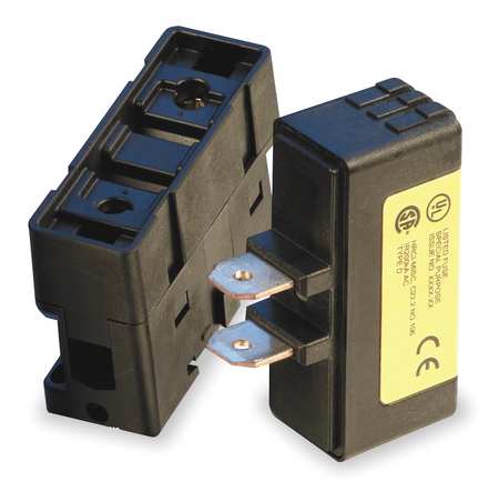 Eaton Bussmann Finger Safe Fuse Block, J UL Class, 1 Poles, 1 to 100A Amp Range, 600V AC/300V DC Volt Rating TCFH100N